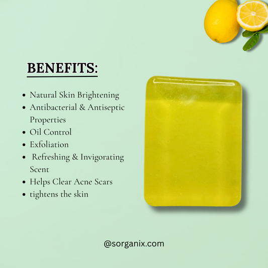 Lemon Glowing Soap | Lemon Glow | Golden Peel Soap | 95g.