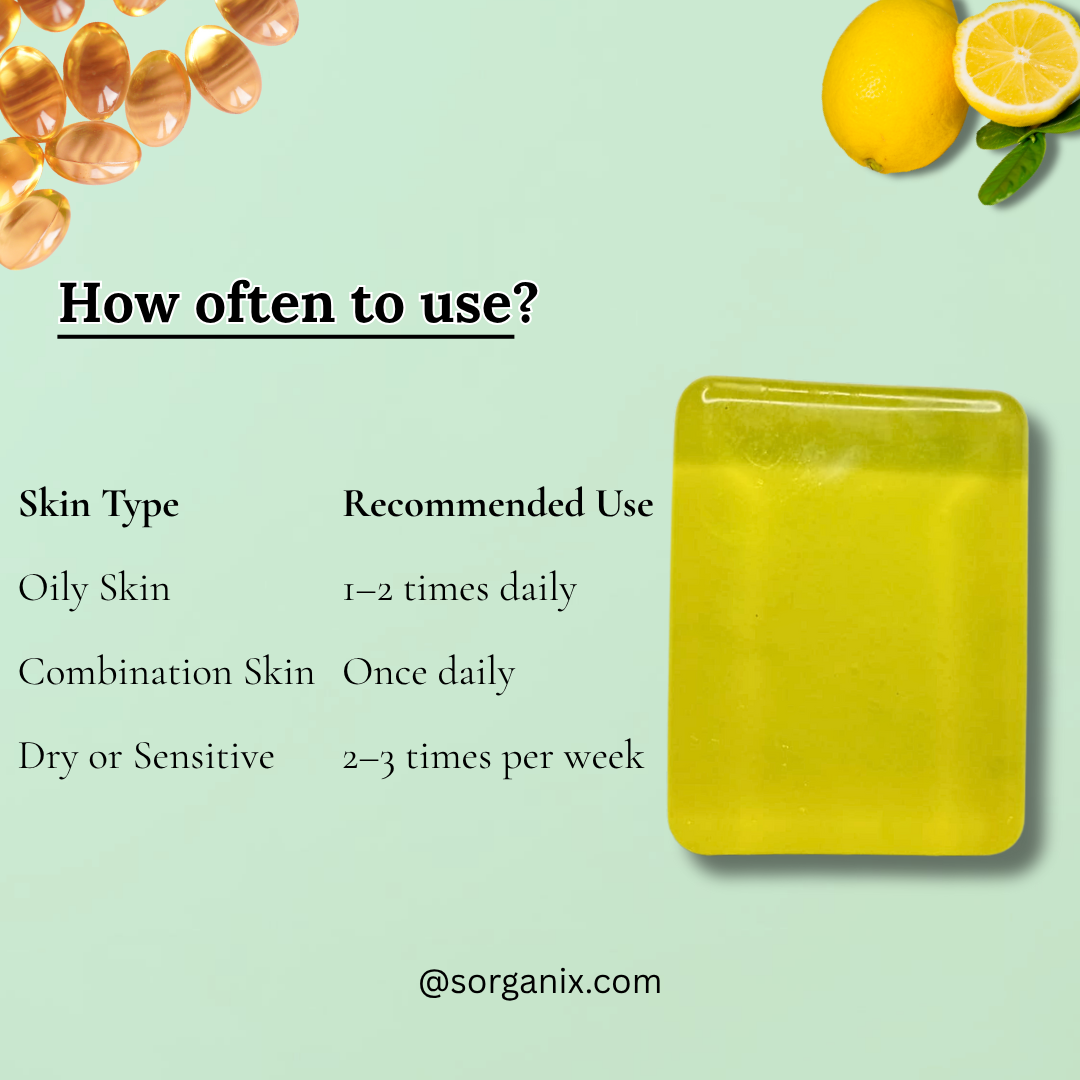 Lemon Glowing Soap | Lemon Glow | Golden Peel Soap | 95g.