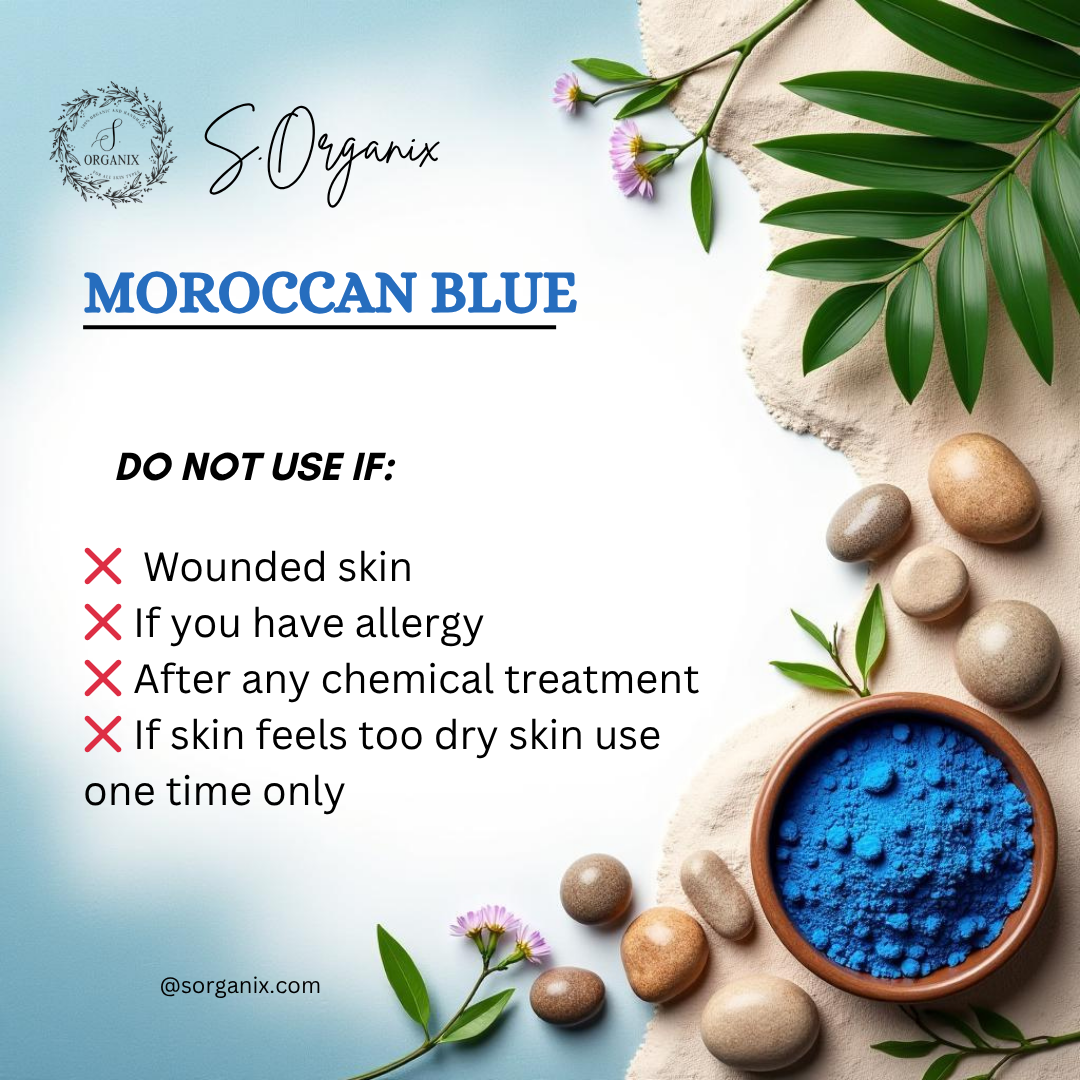 The Moroccan Soap | Blue Bleaching & Detanning Soap | 60g.