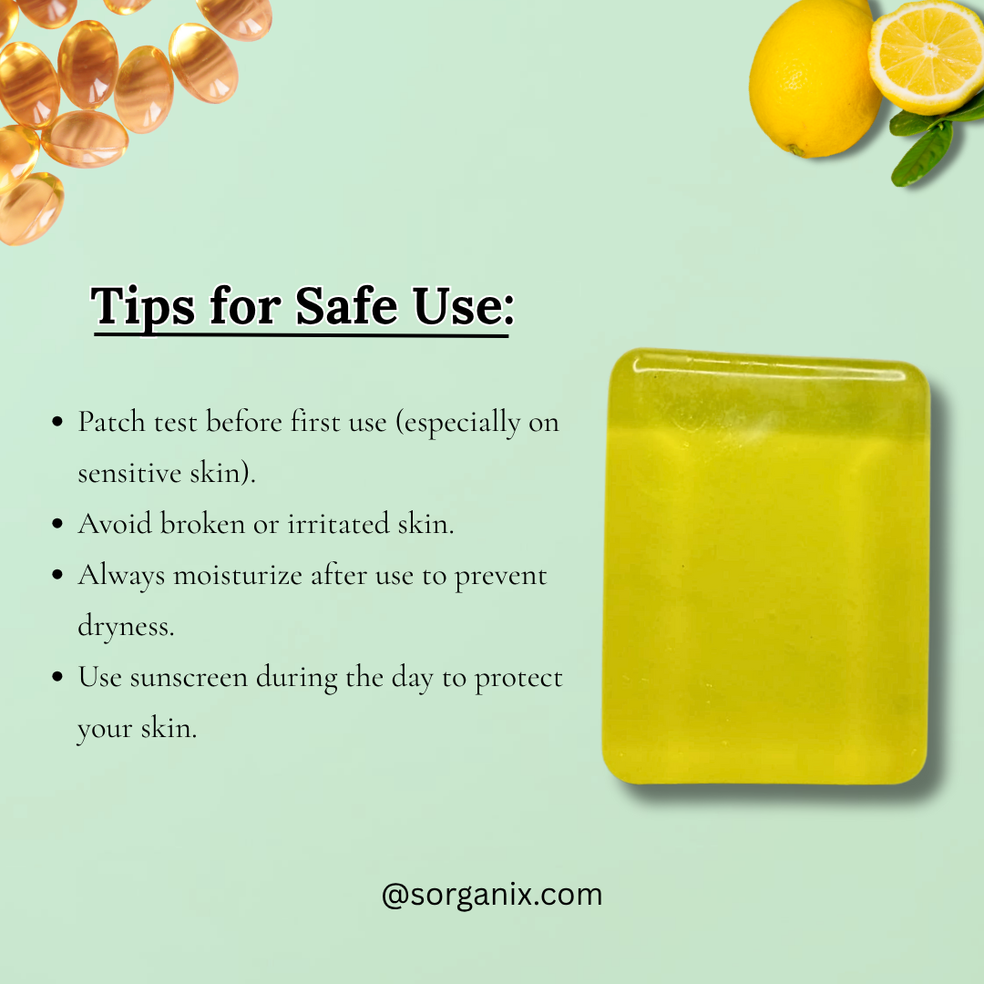 Lemon Glowing Soap | Lemon Glow | Golden Peel Soap | 95g.